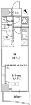 グランパセオ田端2 805 間取り図