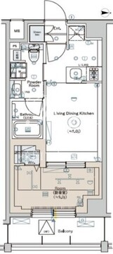 シーフォルム高田馬場2 302 間取り図