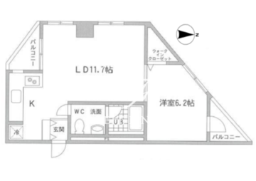 レジディア桜上水 302 間取り図