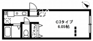 レジディア駒沢大学 404 間取り図