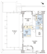 レジディアタワー上池袋 PR-409 間取り図