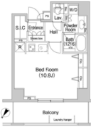 コンフォリア田町 605 間取り図