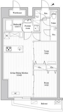 アーバンパーク志村坂上 208 間取り図