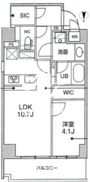 シーズンフラッツ本所吾妻橋 501 間取り図