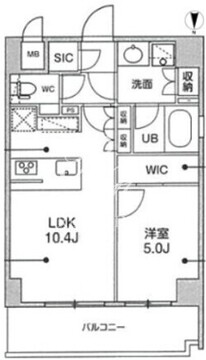 シーズンフラッツ本所吾妻橋 202 間取り図