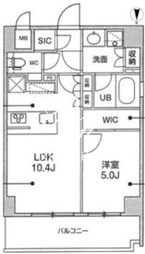 シーズンフラッツ本所吾妻橋 302 間取り図