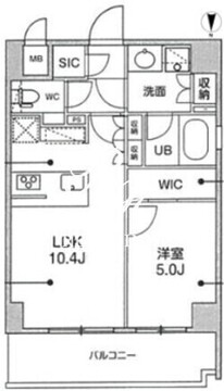 シーズンフラッツ本所吾妻橋 502 間取り図