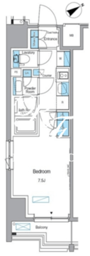 ルフォンプログレ赤塚 401 間取り図