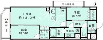 シエルクレール大森山王 204 間取り図