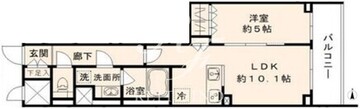 シエルクレール大森山王 202 間取り図