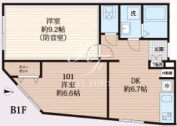 ラシクラス王子 101 間取り図