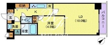 ミェーレ日本橋 402 間取り図