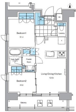 ルフォンプログレ秋葉原マークス 1301 間取り図