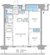 ルフォンプログレ秋葉原マークス 1303 間取り図