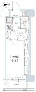 ログ浅草 502 間取り図