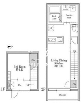 ユニテラス三軒茶屋 B 間取り図