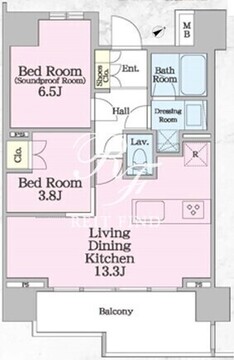 ラグゼナ+OTO南千住 402 間取り図