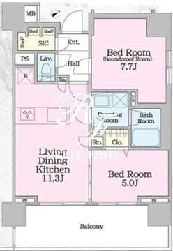 ラグゼナ+OTO南千住 601 間取り図