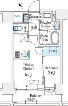 ベルファース八丁堀ウエスト 903 間取り図