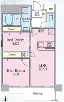 クラン千歳 601 間取り図