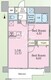 クラン千歳 204 間取り図