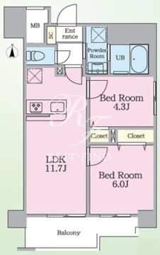 クラン千歳 604 間取り図