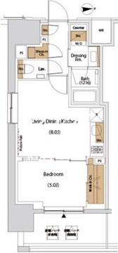 ザ・パークハビオ目白タワー 1306 間取り図