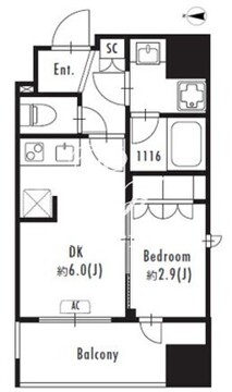 グランパセオ森下2 301 間取り図