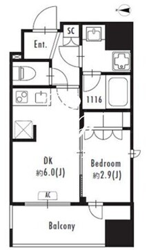 グランパセオ森下2 501 間取り図