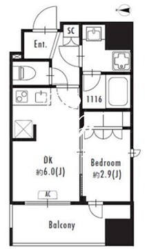 グランパセオ森下2 701 間取り図