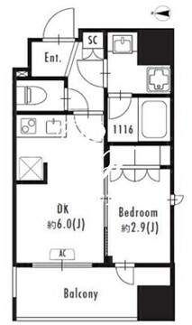 グランパセオ森下2 901 間取り図