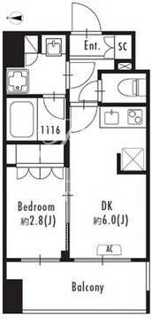 グランパセオ森下2 202 間取り図