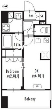 グランパセオ森下2 402 間取り図