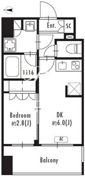 グランパセオ森下2 203 間取り図