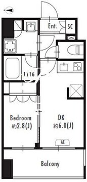 グランパセオ森下2 1003 間取り図