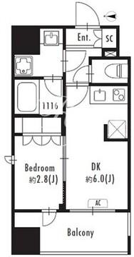 グランパセオ森下2 204 間取り図