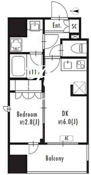 グランパセオ森下2 804 間取り図