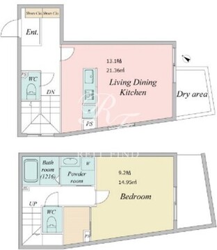 ライブフラット学芸大学 203 間取り図