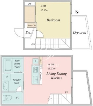 ライブフラット学芸大学 205 間取り図