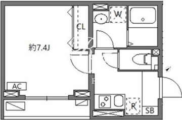 ウィンドテラスセカンド八広1 202 間取り図