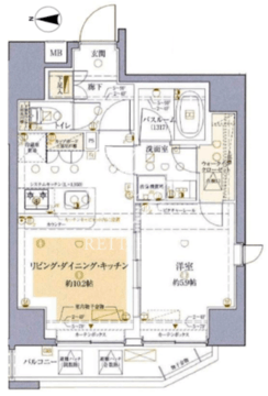 クレヴィスタ錦糸町 401 間取り図