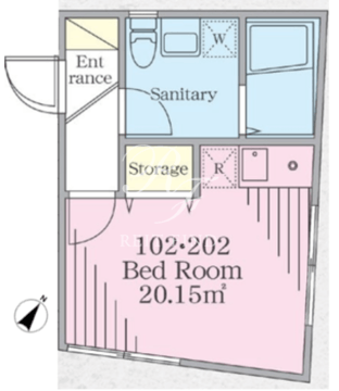 グランニール不動前 102 間取り図