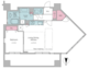 レジディア市ヶ谷 1301 間取り図