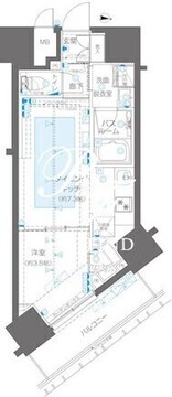 ズーム新宿御苑前 1005 間取り図