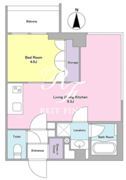 アリビオ錦糸町 205 間取り図