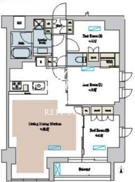 ブリリアイスト池尻大橋 521 間取り図