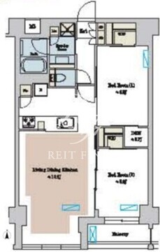 ブリリアイスト池尻大橋 511 間取り図