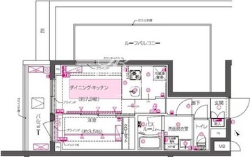 ズーム西早稲田 301 間取り図