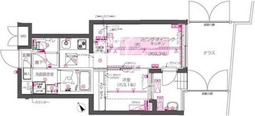 ズーム西早稲田 105 間取り図