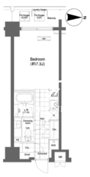 プライムアーバン目黒大橋ヒルズ 307 間取り図